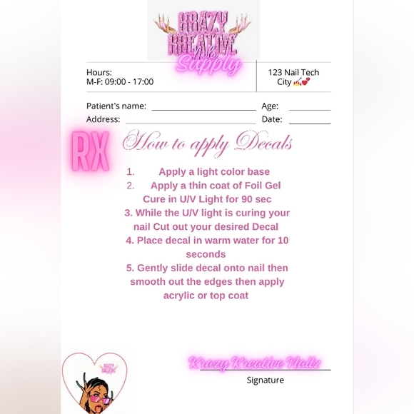 Bout That Life Waterslide Nail Decal - Picture 3 of 3